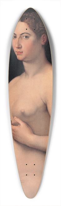 Girolamo Siciolante da Sermoneta - A seated female 39.3 inch art pintail longboard deck
