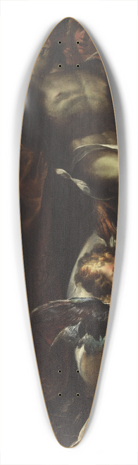 Giulio Cesare Procaccini - The Lowering Of The Cross With Sts Mary Magdalene, Augustine, Jerome And Angels 39.3 inch art pintail longboard deck
