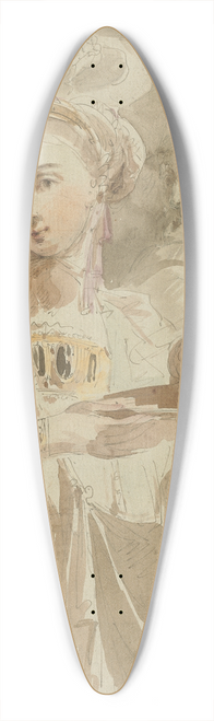 Giuseppe Bernardino Bison - Salome with the Head of Saint John the Baptist 39.3 inch art pintail longboard deck