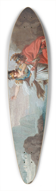 Giuseppe Bottani - Athena Appearing To Odysseus To Reveal The Island Of Ithaca 39.3 inch art pintail longboard deck