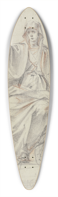 Giuseppe Cesari - The religion 39.3 inch art pintail longboard deck