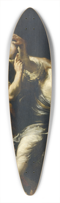 Giuseppe Maria Crespi - Tarquin and Lucretia 39.3 inch art pintail longboard deck