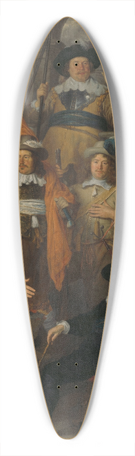 Govert Flinck - Officers and other Civic Guardsmen of the XVIII District in Amsterdam under the command of Captain Albert Bas and Lieutenant Lucas Conijn 39.3 inch art pintail longboard deck