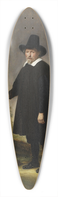 Govert Flinck - Portrait of a man against landscape 39.3 inch art pintail longboard deck