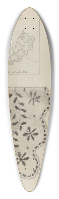 Grace Halpin - Embroidered Linen Collar 39.3 inch art pintail longboard deck