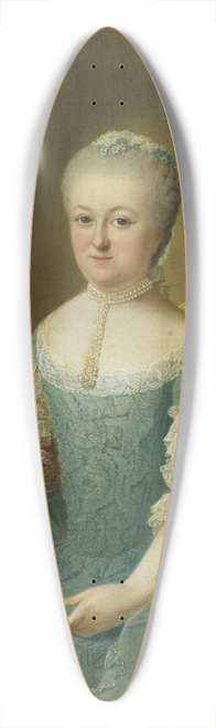 Guillaume de Spinny - Portrait of a Lady from the van de Poll Family, possibly Anna Maria Dedel, Wife of Jan van de Poll 39.3 inch art pintail longboard deck