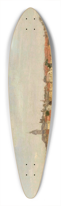 Guillaume Vogels - A View of Temse 39.3 inch art pintail longboard deck