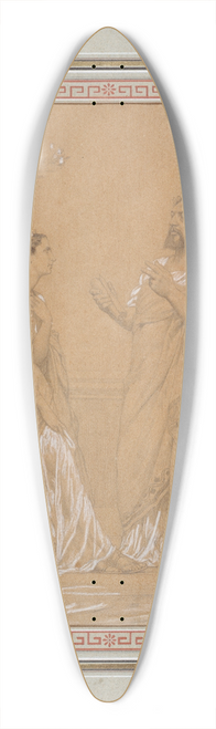 Gustave Boulanger - Portrait de Thophile Gautier et de Melle Favart en costumes romains 39.3 inch art pintail longboard deck
