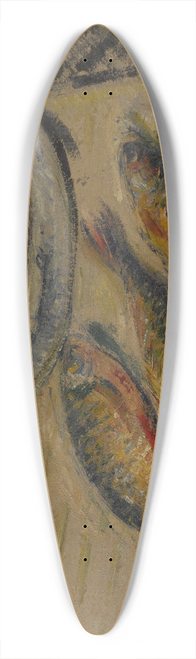Gustave Loiseau - Bar et gardons 39.3 inch art pintail longboard deck