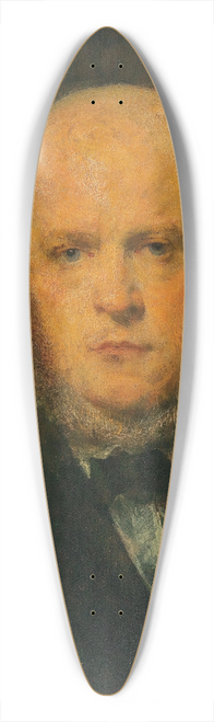 Gustave Ricard - Portrait of Adolf Menzel 39.3 inch art pintail longboard deck