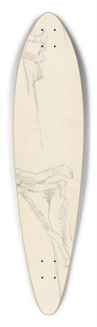 Gustv Mall - Raftsmen 39.3 inch art pintail longboard deck