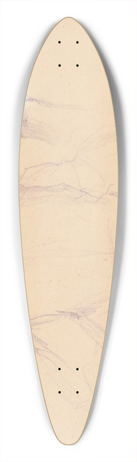 Gustv Mall - Seated from the Back 39.3 inch art pintail longboard deck