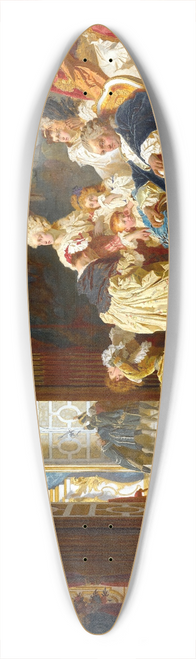 Gyula Benczr - The capture of Louis XVI and his family 39.3 inch art pintail longboard deck