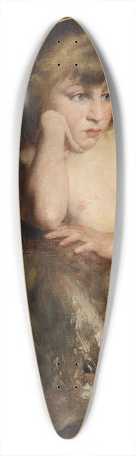 Gyula Stetka - Lost in Thought 39.3 inch art pintail longboard deck
