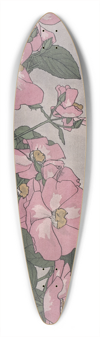 Hannah Borger Overbeck - Prairie Rose 39.3 inch art pintail longboard deck