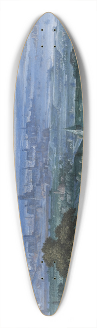 Hans Bol - Landscape with a View of Antwerp 39.3 inch art pintail longboard deck