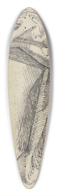 Hans Brosamer - Faltenstudie nach einem hngendem Tuch 39.3 inch art pintail longboard deck