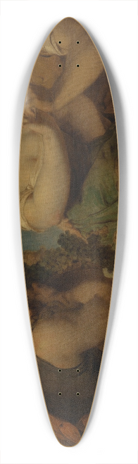 Hans Canon - Grape harvest 39.3 inch art pintail longboard deck
