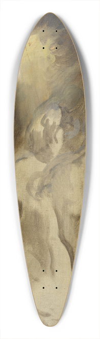 Hans Canon - Skizze zur Marter des Hl. Hippolyt 39.3 inch art pintail longboard deck