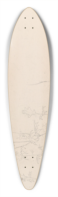 Hans Gude - Tistler og spirea, Billerud p Toten 39.3 inch art pintail longboard deck
