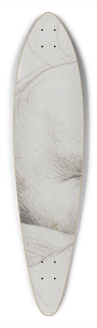 Hans Holbein The Elder - The head of a crossbowman taking aim 39.3 inch art pintail longboard deck