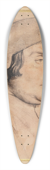 Hans Holbein The Younger - Portrait of a Scholar or Cleric 39.3 inch art pintail longboard deck