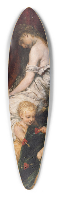 Hans Makart - The Dream after the Ball 39.3 inch art pintail longboard deck
