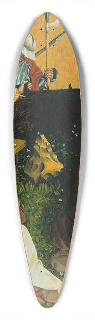 Hans Multscher - Christ on the Mount of Olives (Wurzach altarpiece) 39.3 inch art pintail longboard deck