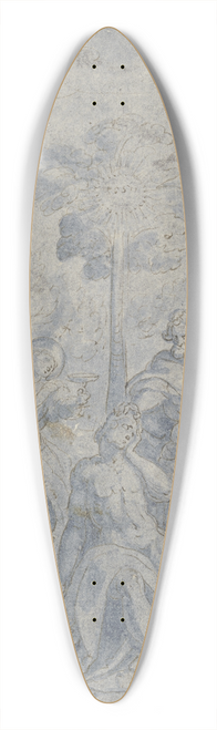 Hans Rottenhammer - Allegorie, eine Art christlicher Herkules auf dem Scheideweg 39.3 inch art pintail longboard deck