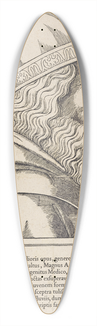 Hans Rudolf Manuel - Portrait Of Aristotle 39.3 inch art pintail longboard deck