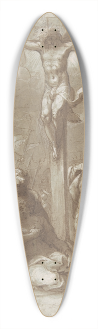 Hans Speckaert - The Crucifixion of Christ 39.3 inch art pintail longboard deck