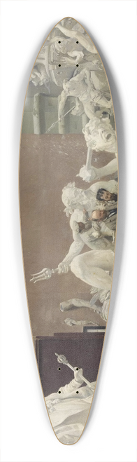 Hans Temple - The sculptor Rudolf Weyr in his studio 39.3 inch art pintail longboard deck