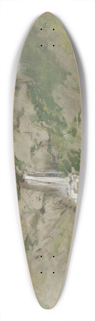 Hans Thoma - Landschaft mit Wasserfall (Dekoration zu einem Puppentheater) 39.3 inch art pintail longboard deck