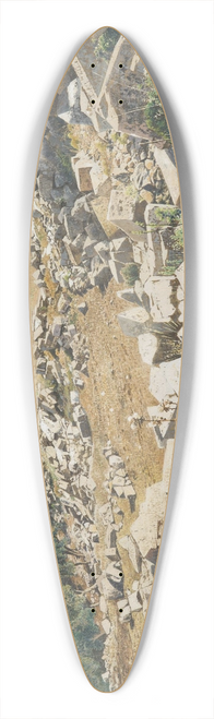 Hans Wilt - A Motif from the Syracuse Vicinity 39.3 inch art pintail longboard deck