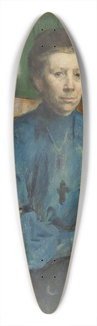 Harriet Backer - Mrs. Vedastine Aubert, b. Moe 39.3 inch art pintail longboard deck