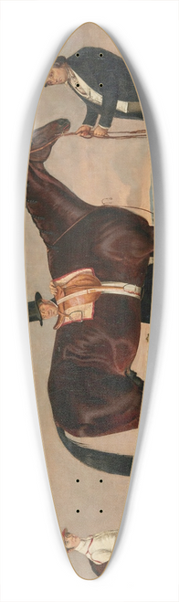 Harry Hall - Lord Howth, With His Racehorse St. Lawrence, His Trainer, And His Jockey, Ford 39.3 inch art pintail longboard deck