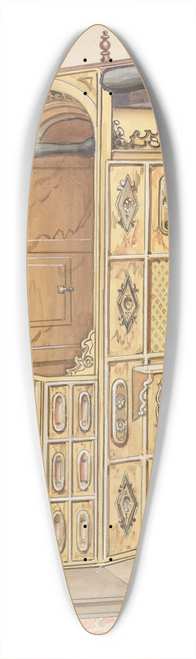 Harry Mann Waddell - Side of Confessional Chair 39.3 inch art pintail longboard deck