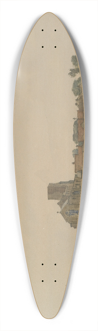 Harry Morley - Morston Church, Norfolk 39.3 inch art pintail longboard deck