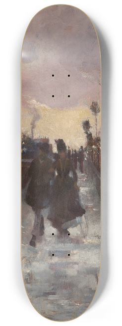 Charles Conder - Going home (The Gray and Gold) 8.25 inch art skate deck