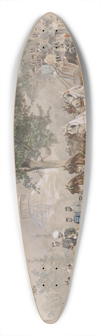 Heinrich Gottfried Wilda - Erzherzog Otto mit einem weiteren Erzherzog in Kutsche 39.3 inch art pintail longboard deck