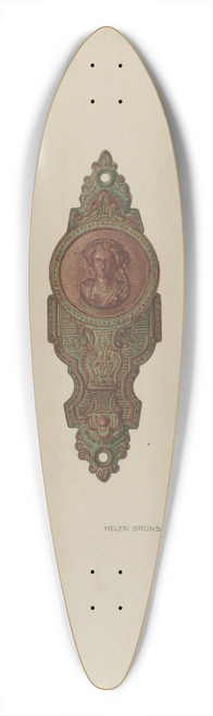 Helen Bronson - Drawer Pull 39.3 inch art pintail longboard deck