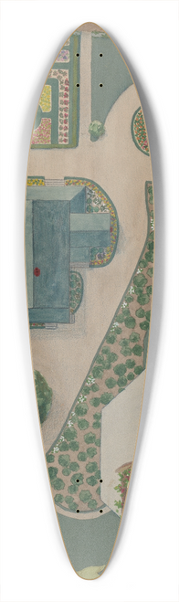 Helen Miller - Cheeseborough Estate 39.3 inch art pintail longboard deck