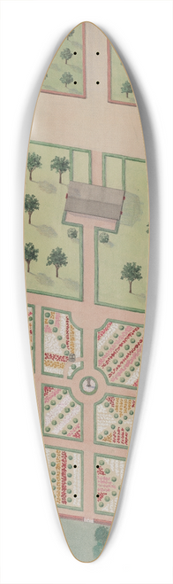 Helen Miller - Watts Estate and Garden 39.3 inch art pintail longboard deck