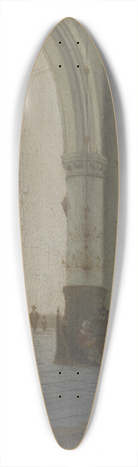 Hendrick Cornelisz. van Vliet - Church Interior 39.3 inch art pintail longboard deck