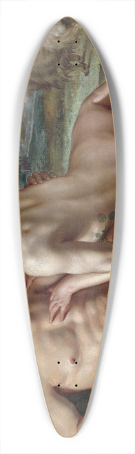Hendrick Goltzius - The Fall of Man 39.3 inch art pintail longboard deck