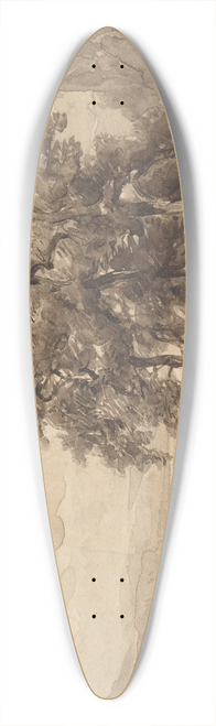 Hendrik Dirk Kruseman van Elten - Landscape 39.3 inch art pintail longboard deck