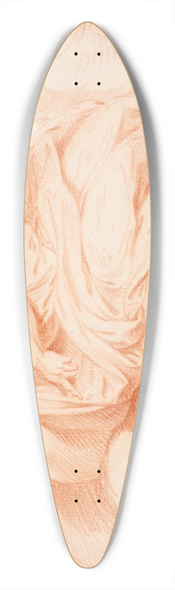 Hendrik Krock - Gudfader svvende p en sky 39.3 inch art pintail longboard deck