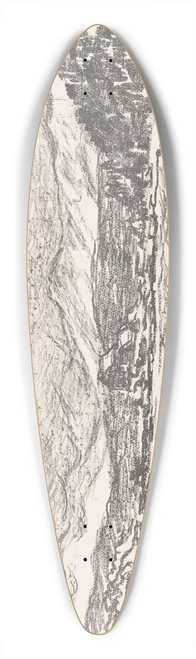 Henri Braakensiek - Starnberger See 39.3 inch art pintail longboard deck