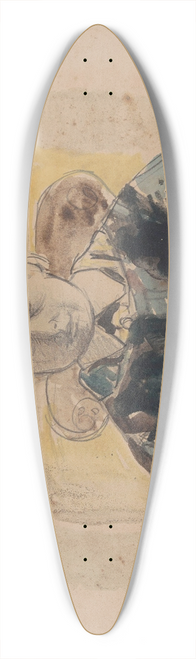 Henri de Braekeleer - Emile Antoine Vauthier as Child 39.3 inch art pintail longboard deck