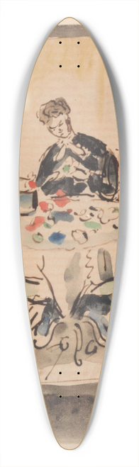 Henri de Braekeleer - The Florist 39.3 inch art pintail longboard deck